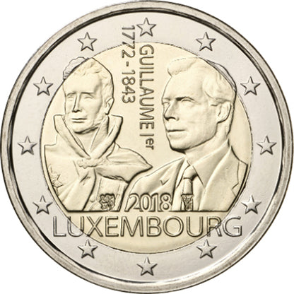 Lussemburgo 2€ Guilliarme I 2018